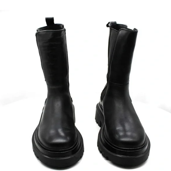 Aqua Black Ankle Boots - Picture 7 of 14